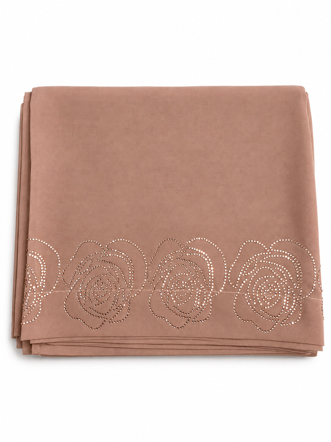 Rosavelle Gulab Rhinestone Korean Chiffon Chadar