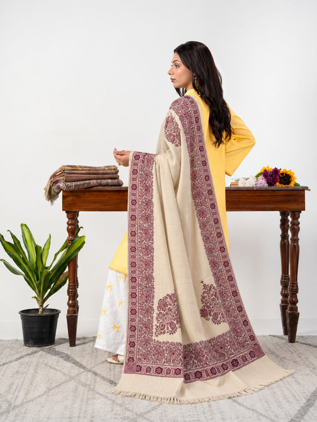 Seraphine Opulent Kani Buta Pashmina Shawl