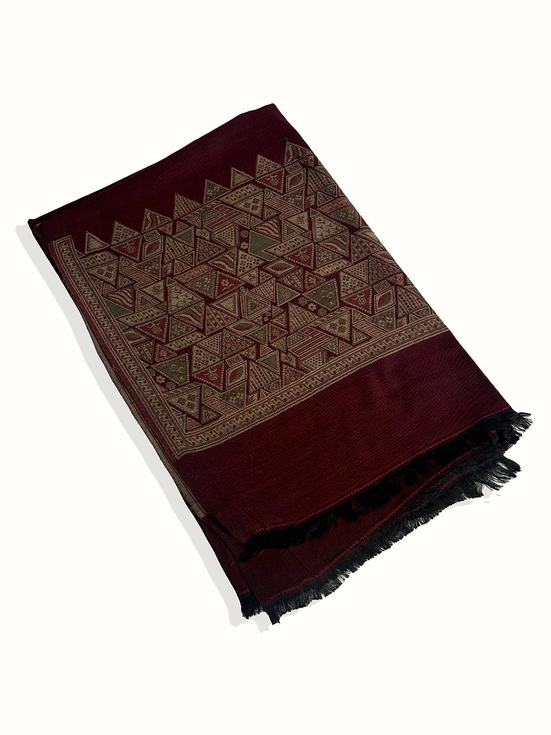 Zavia Geometric Pashmina Kani Shawl
