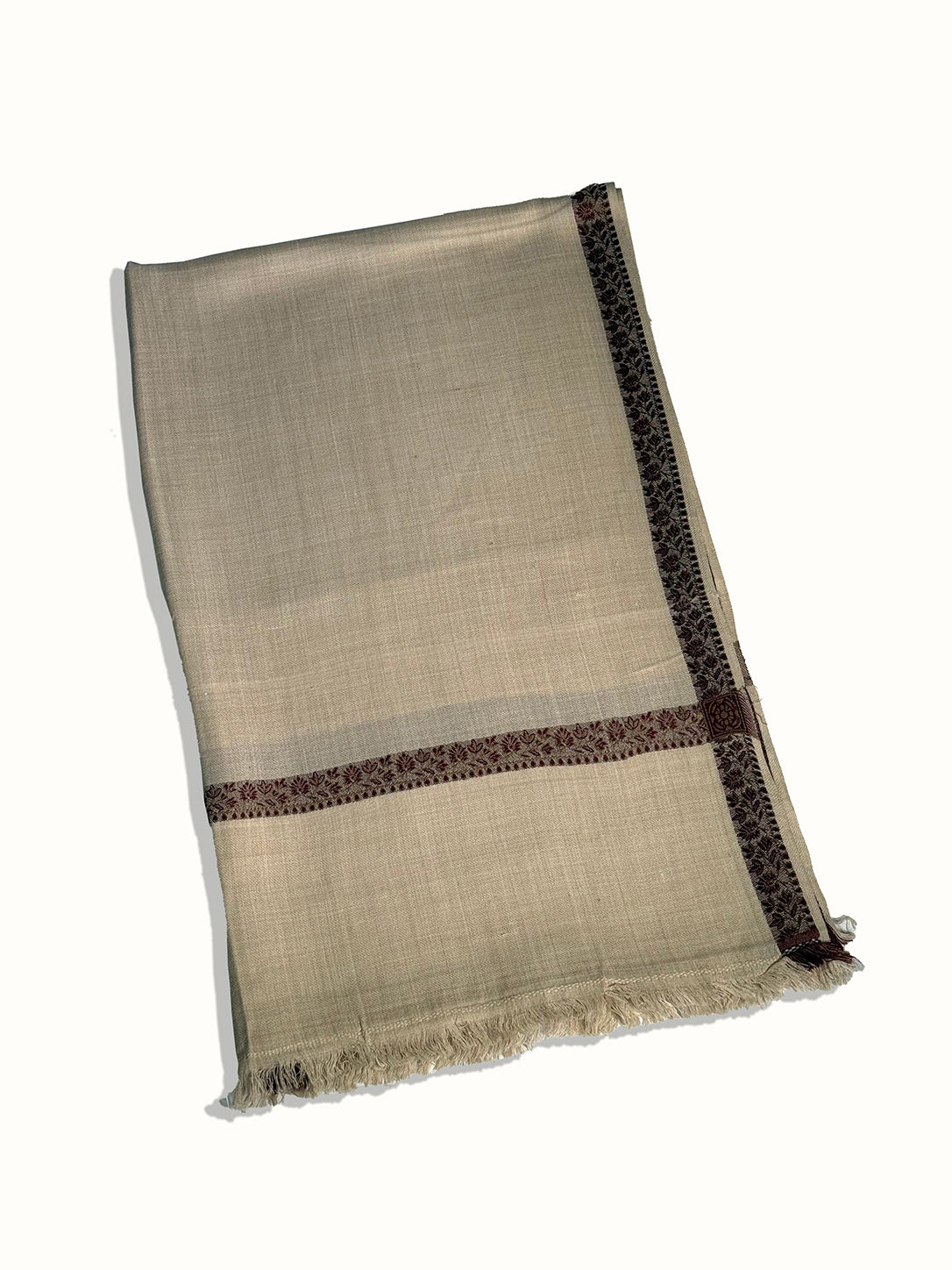 Imperial Floral Jaquard Kingri Pashmina Shawl