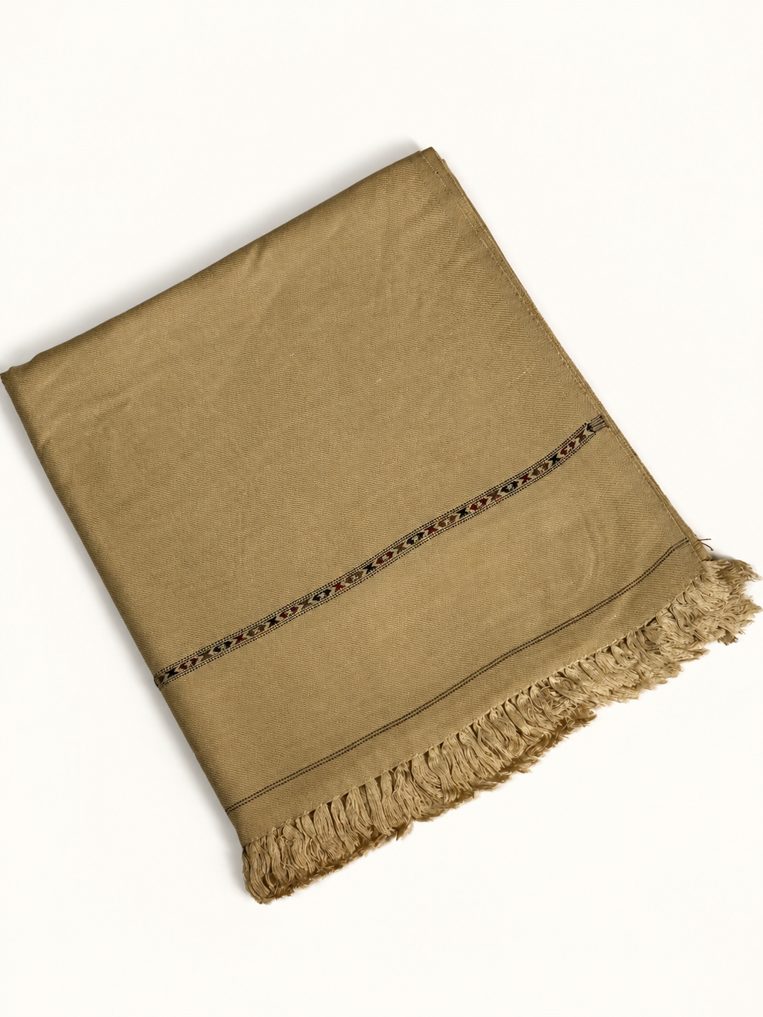 Saaya Men's Wool Shawl with Fine Border