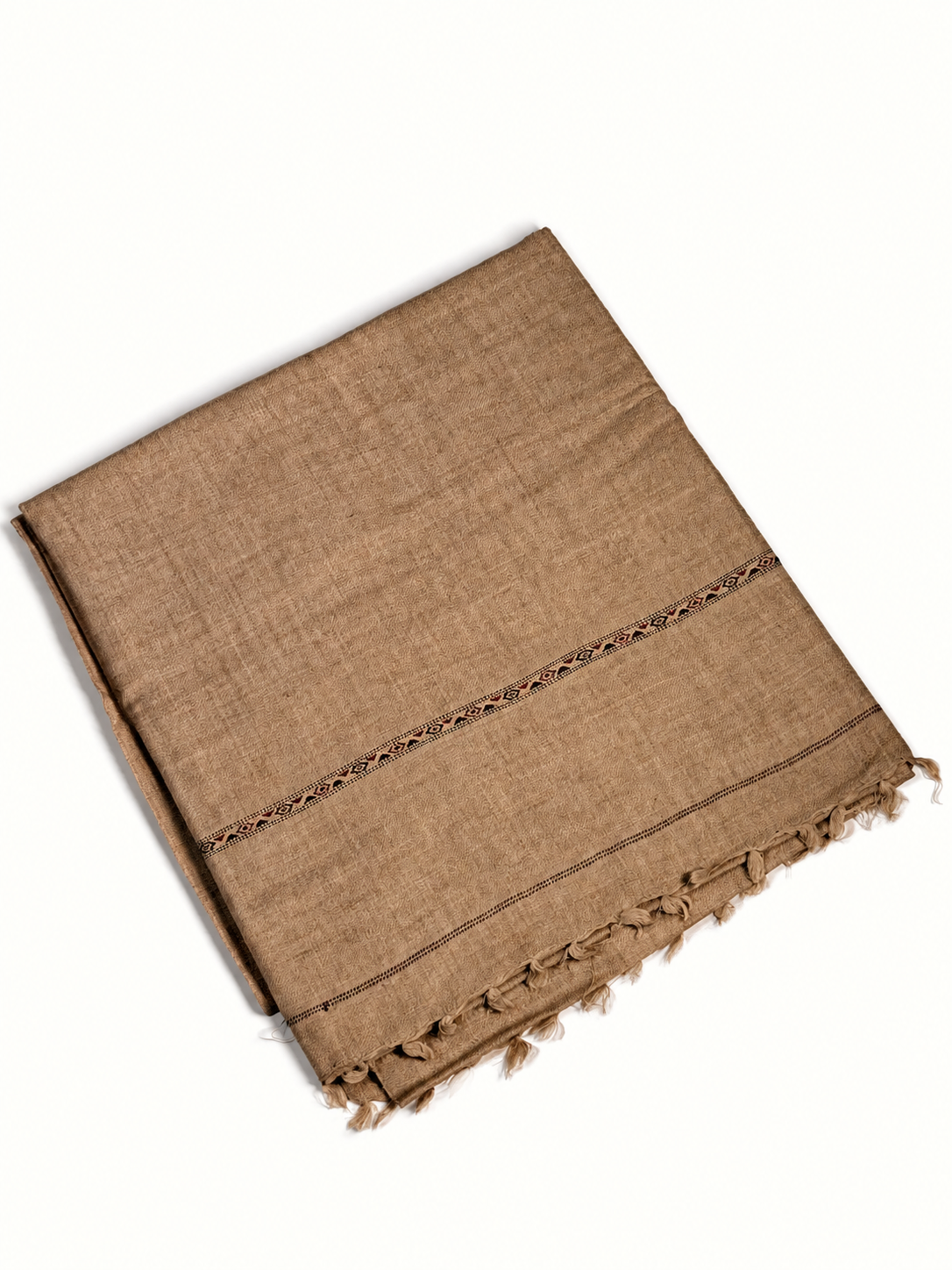 Tahzeeb Premium Men's Wool Shawl with Signature Border