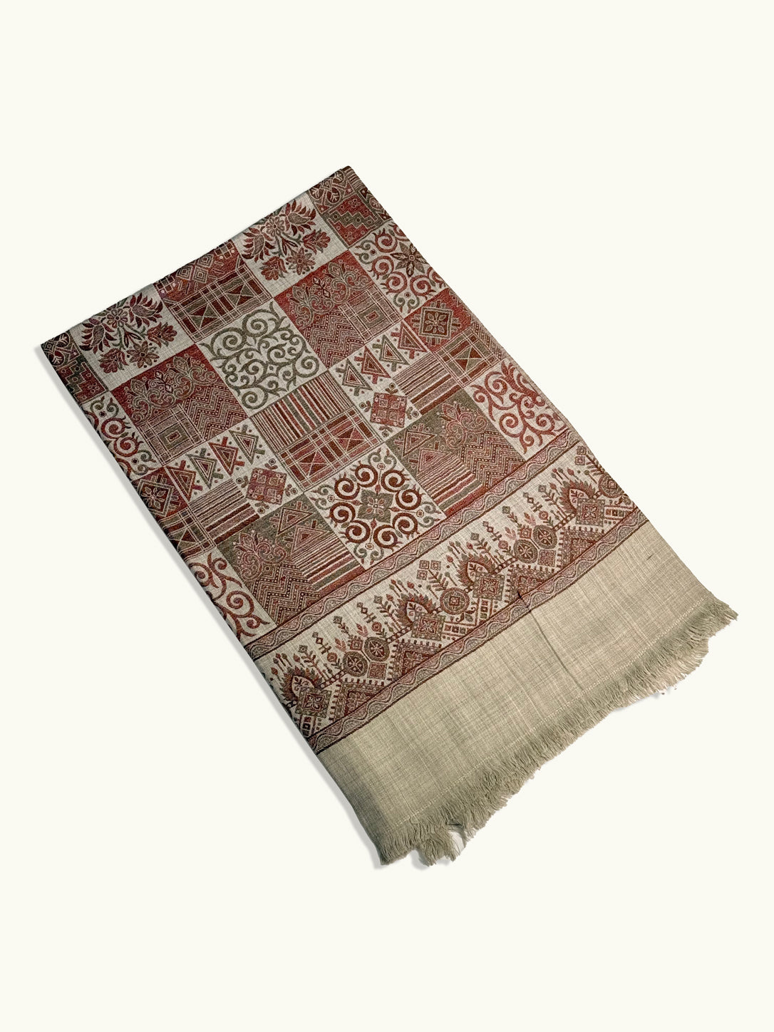 Dusty Mauve Pashmina Kani Shawl