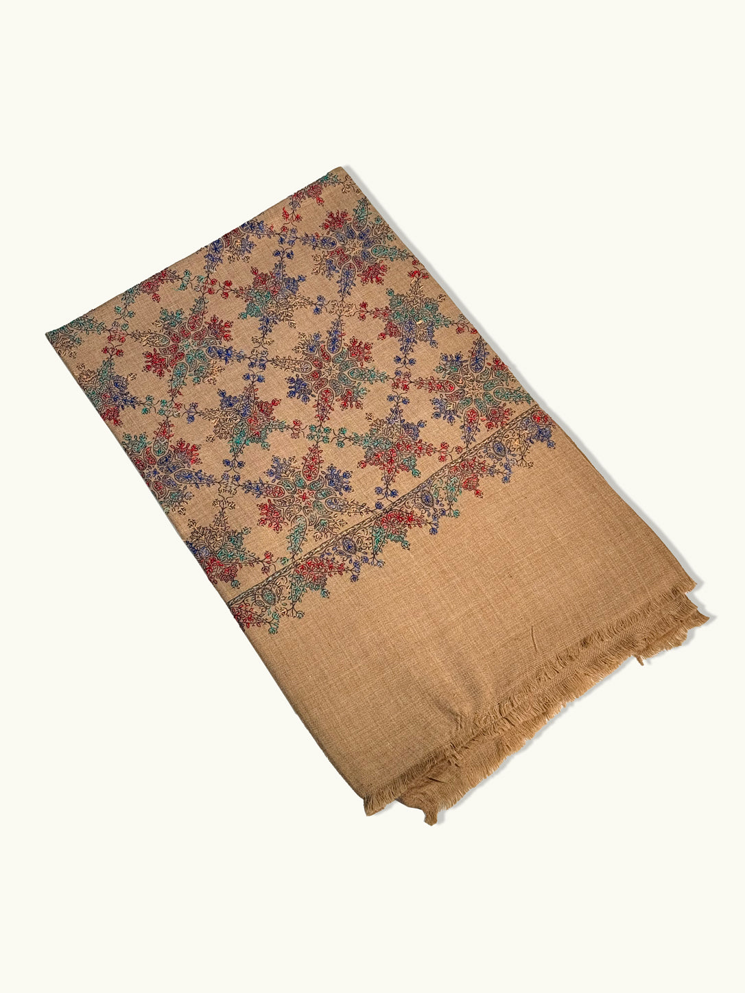 Nayab Sui Needle Handmade Jaal Pashmina Shawl