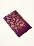 Gulrez Dual-Tone Embroidered Jaal Pashmina Shawl