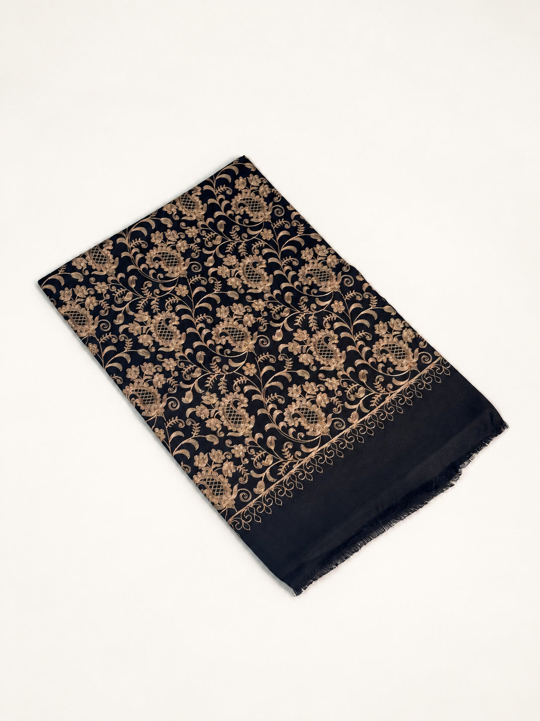 Aurelia Royale Floral Jaal Embroidered Pashmina Shawl
