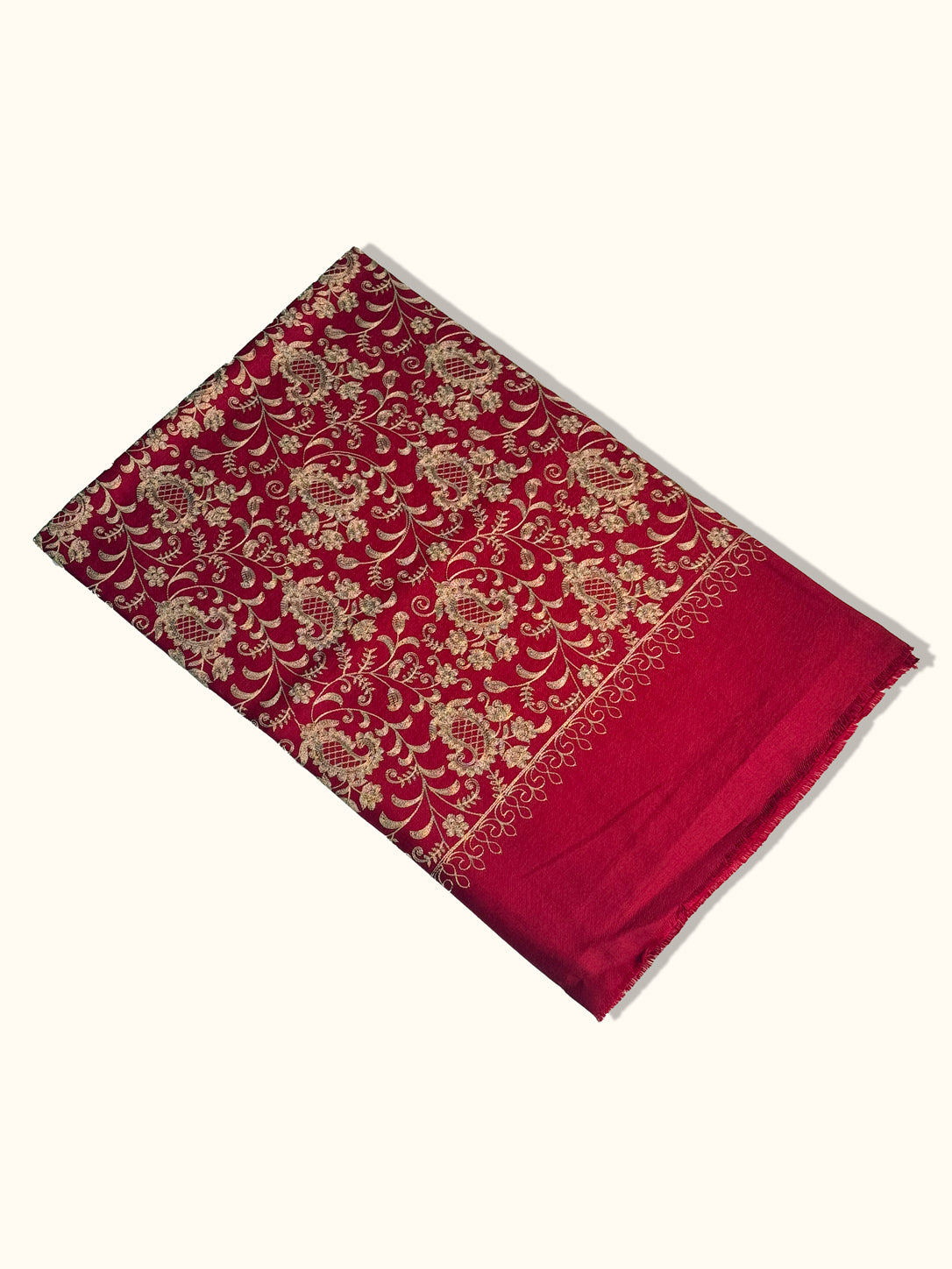 Aurelia Royale Floral Jaal Embroidered Pashmina Shawl