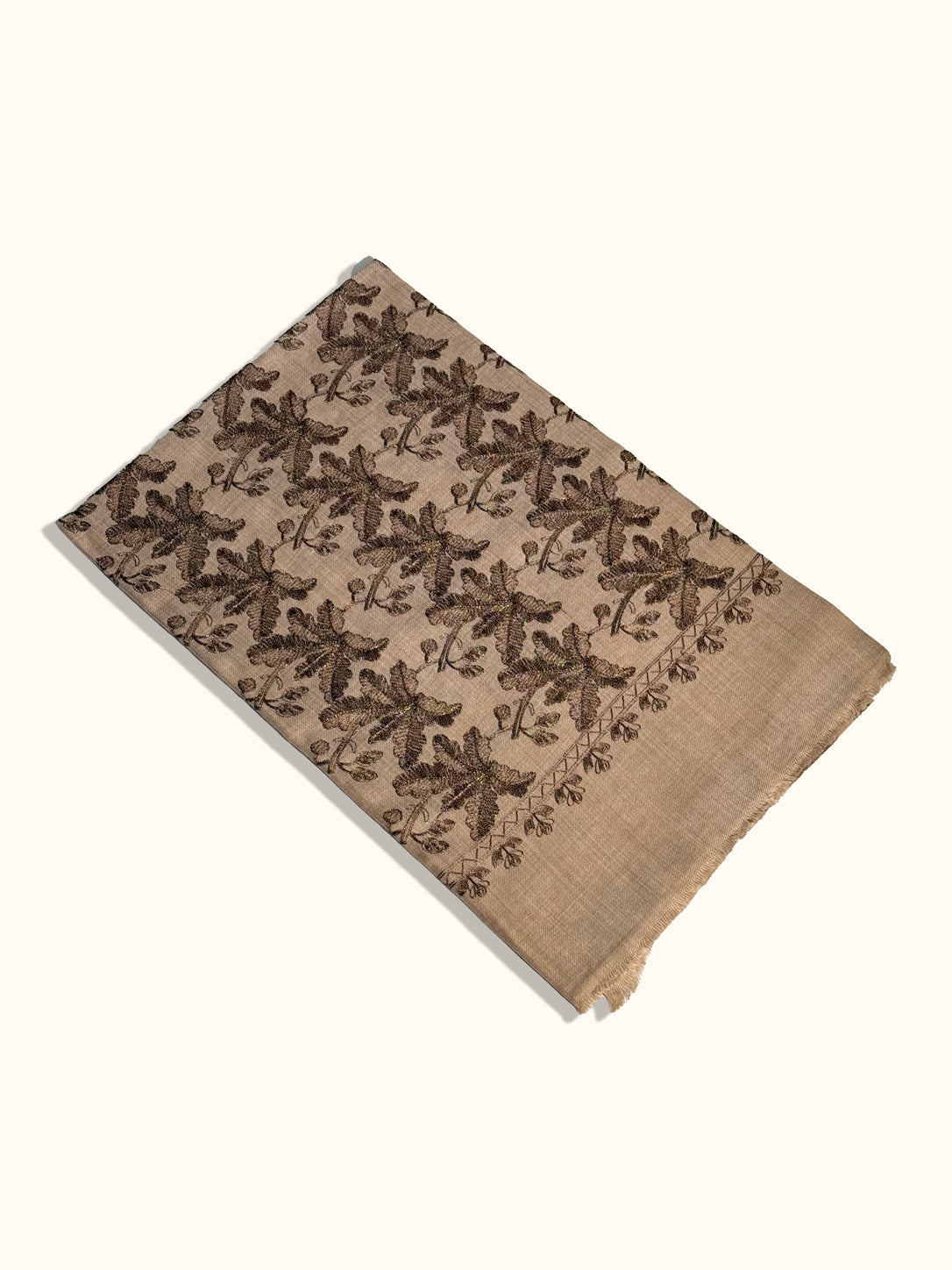 Zarveen Zari Embroidered Jaal Pashmina Shawl