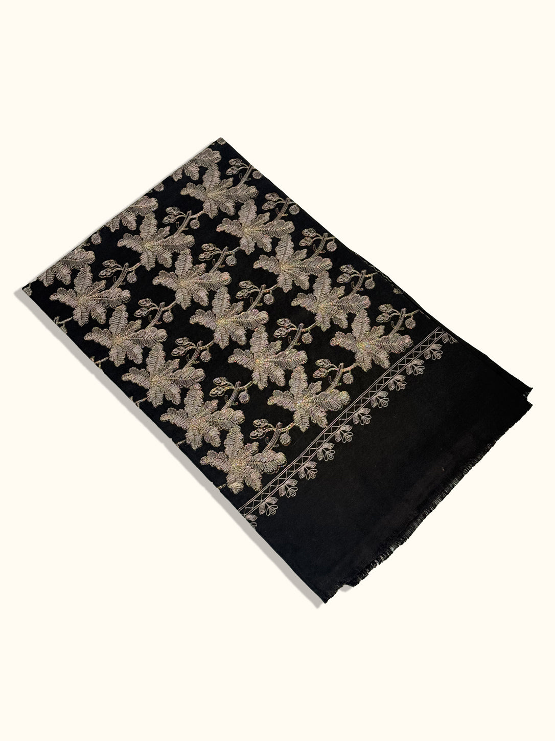 Zarveen Zari Embroidered Jaal Pashmina Shawl