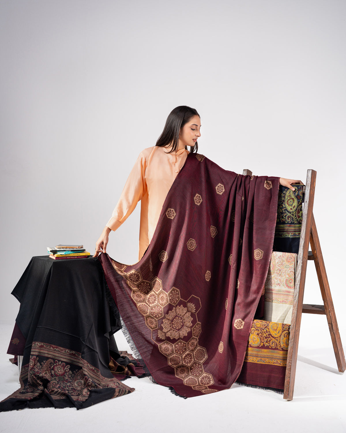 Royal Hexa Pashmina Kani Shawl