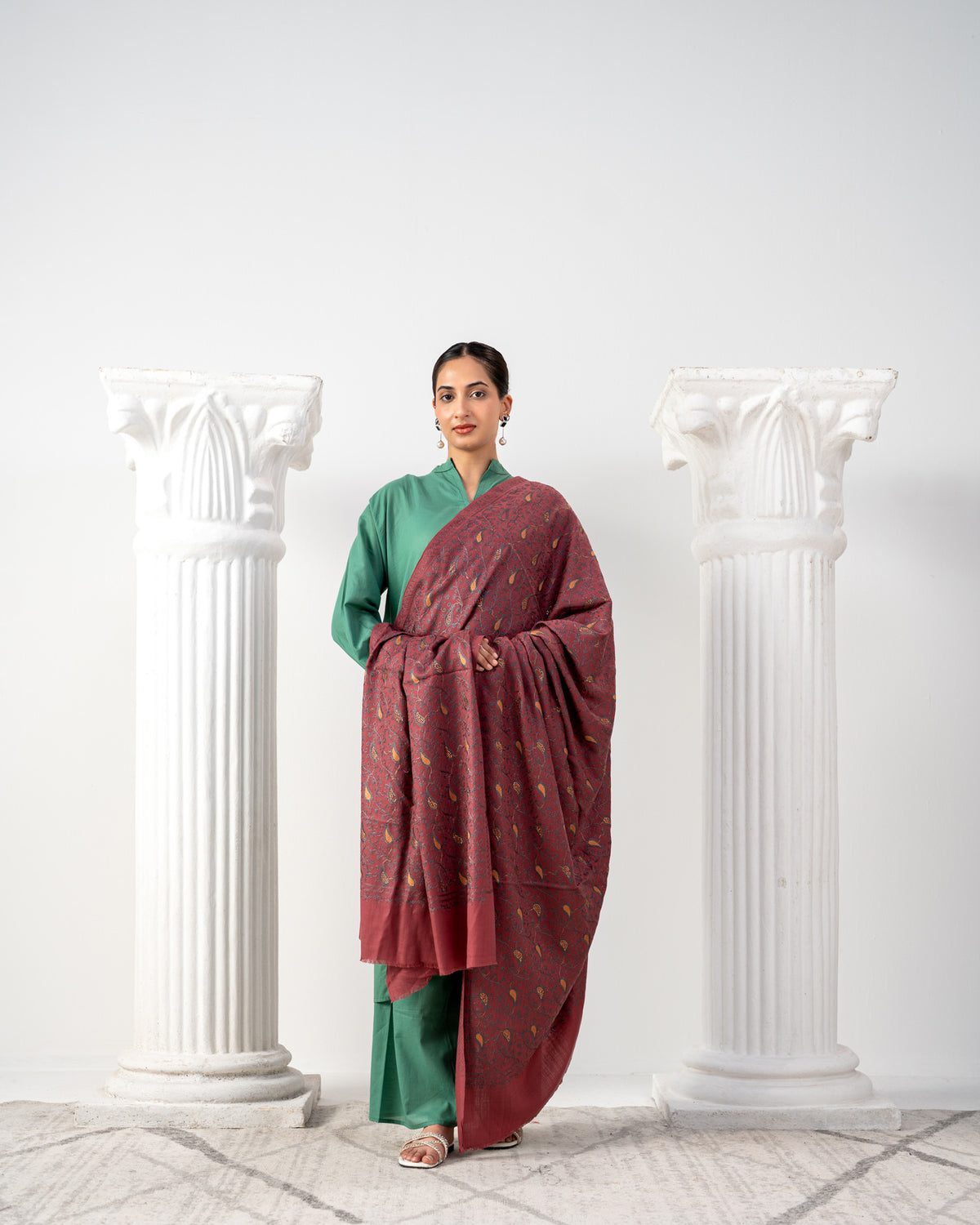 Zareen Jaal Pashmina Shawl with Stone Work
