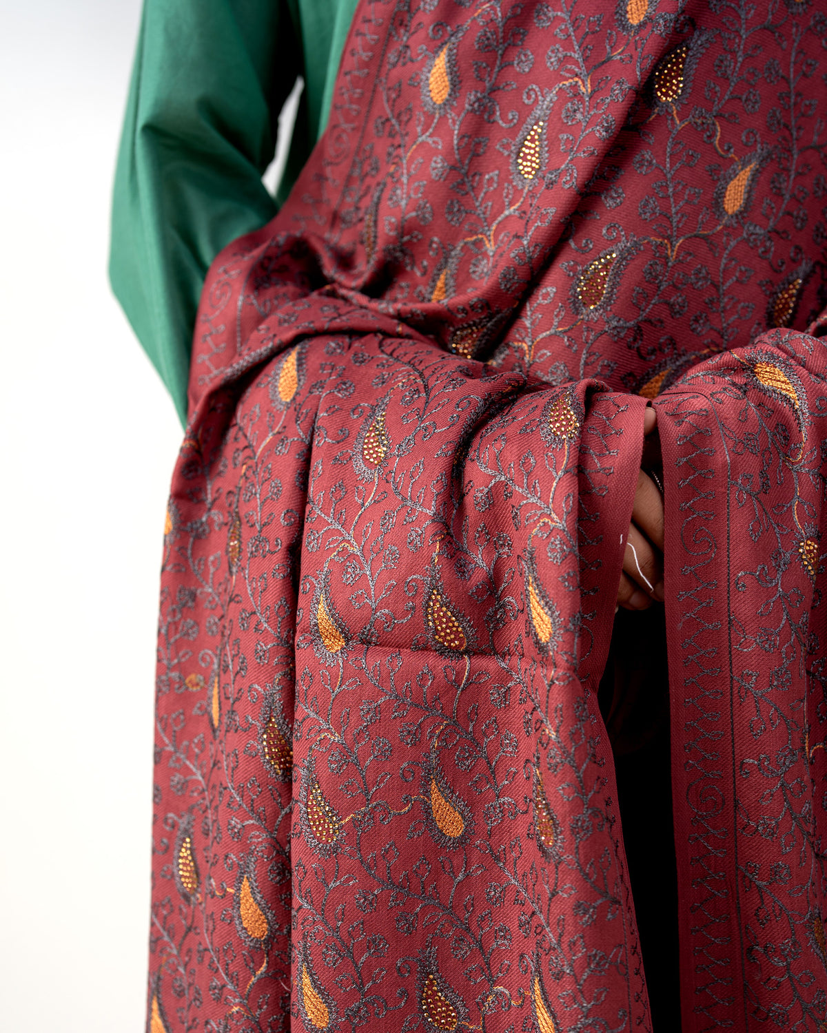 Zareen Jaal Pashmina Shawl with Stone Work