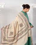 Nigaristan Handcrafted Sui Border & Motif Pashmina Shawl