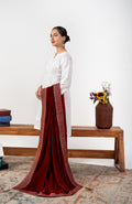 Clarisse Embroidered Border Velvet Shawl