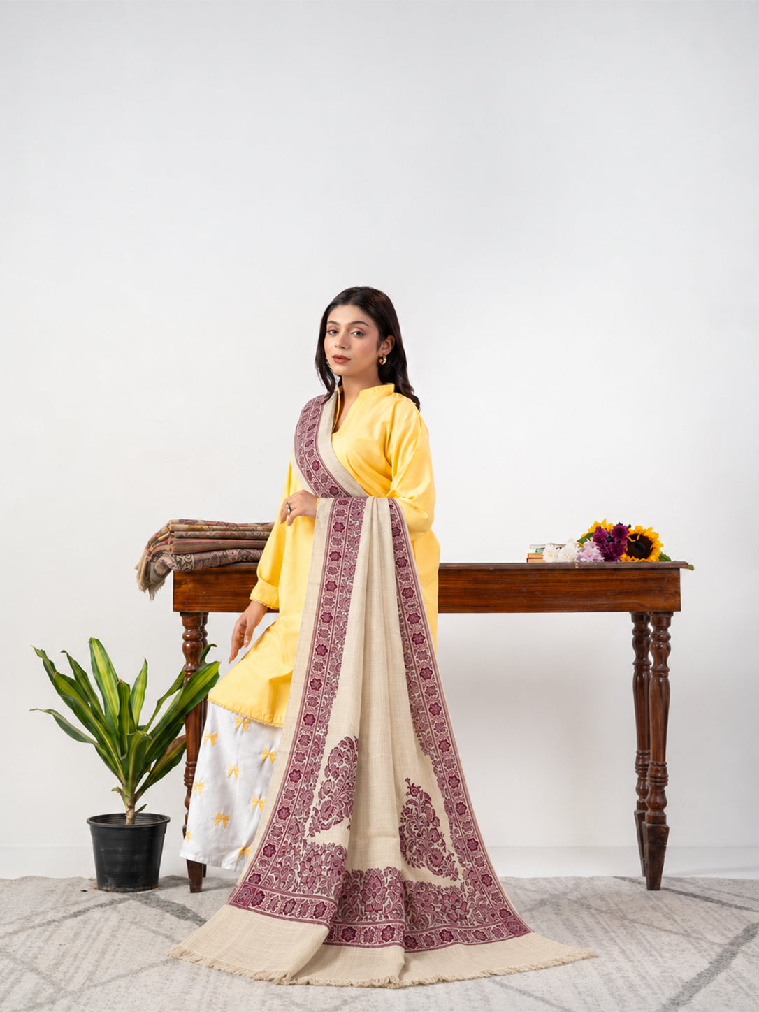 Seraphine Opulent Kani Buta Pashmina Shawl