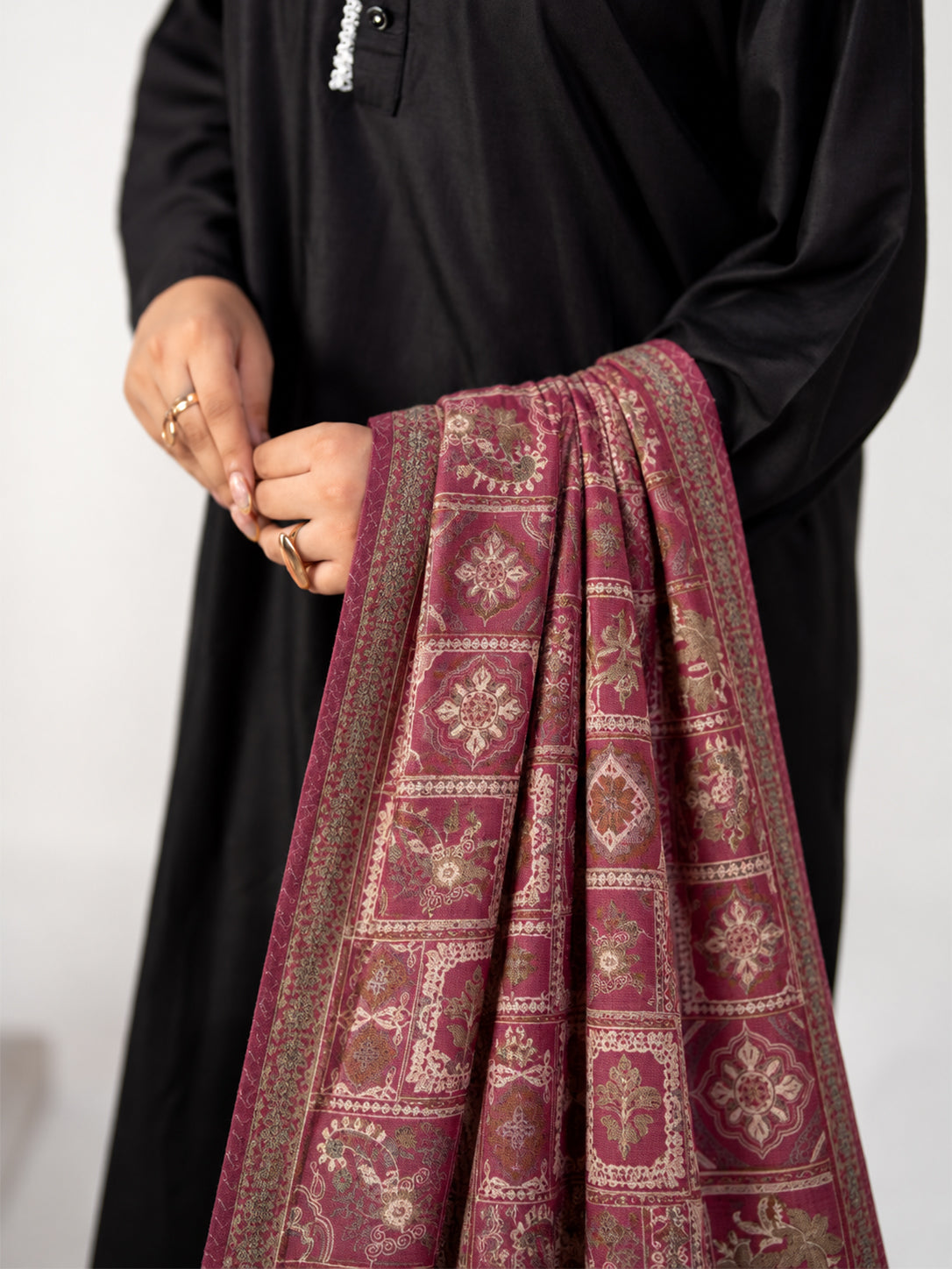 Elysian Prestige Zari Jaal Pashmina Shawl